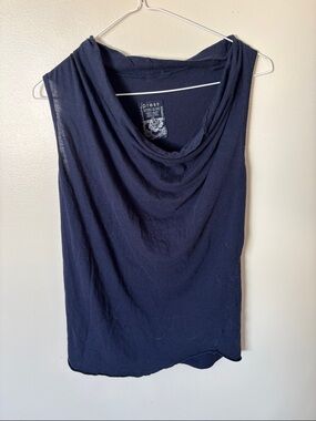 Express Navy Draped Cowl Neck Camisole